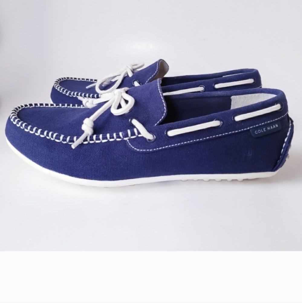 Cole Haan Men's Blue Slip-on Loafers
